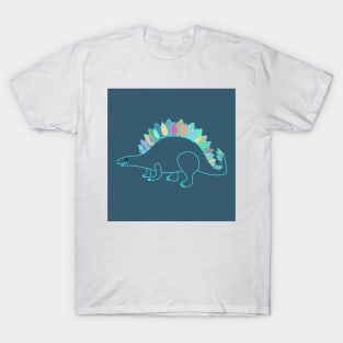 Colorful stegosaurus dinosaur T-Shirt